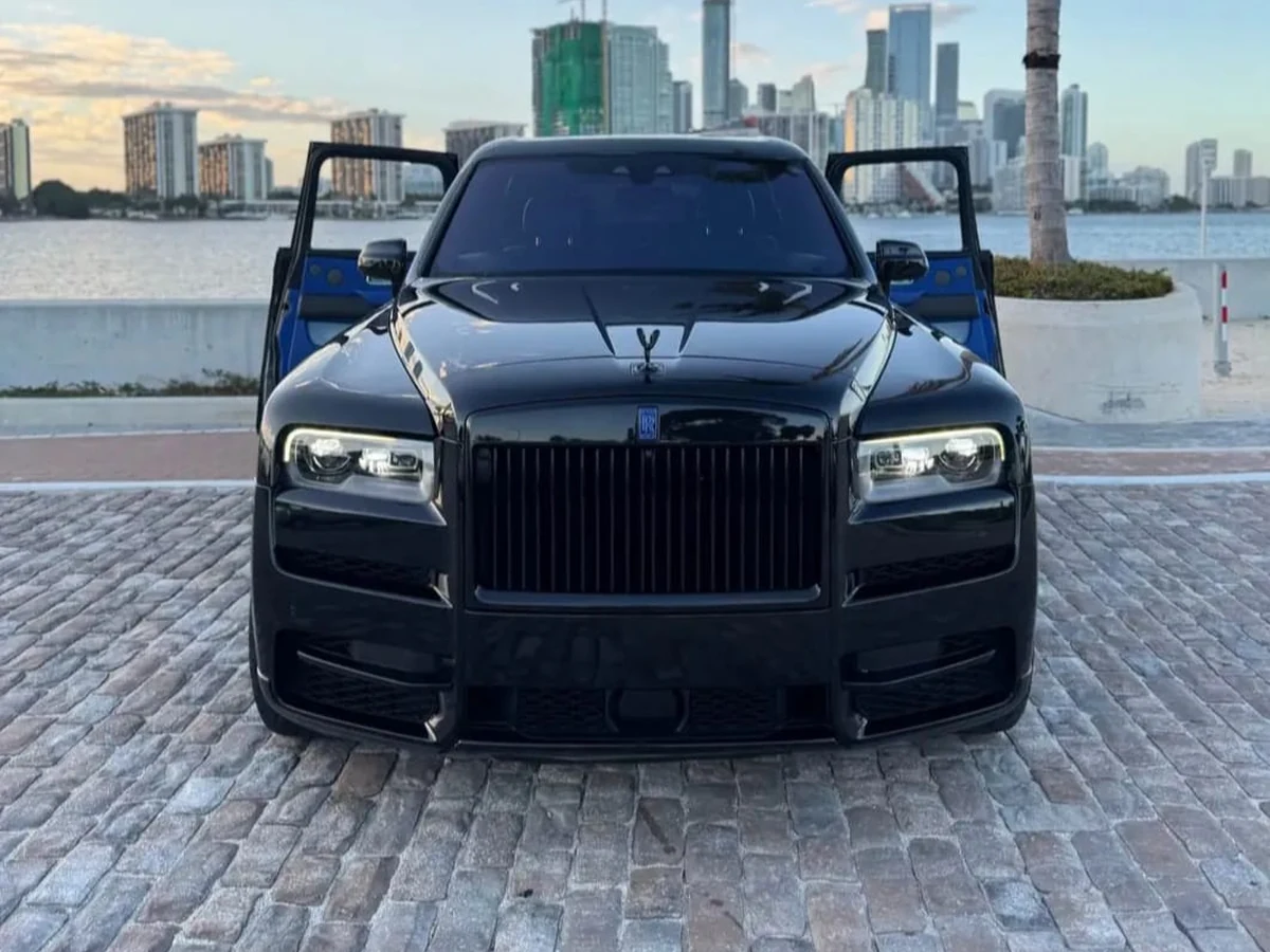 Black Rolls-Royce front view